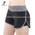 2016 Vente en gros Plain Blank Cotton Spandex Athletic Sweat Compression Gym Running Crossfit Shorts